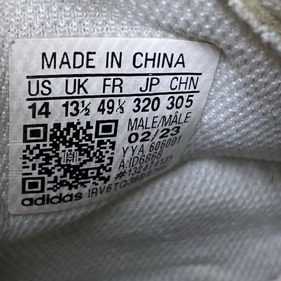 Adidas Freak 23 football cleats Mens Size 14 ID6868 white black EUC - Picture 6 of 7